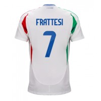 Camisa de Futebol Itália Davide Frattesi #7 Equipamento Secundário Europeu 2024 Manga Curta